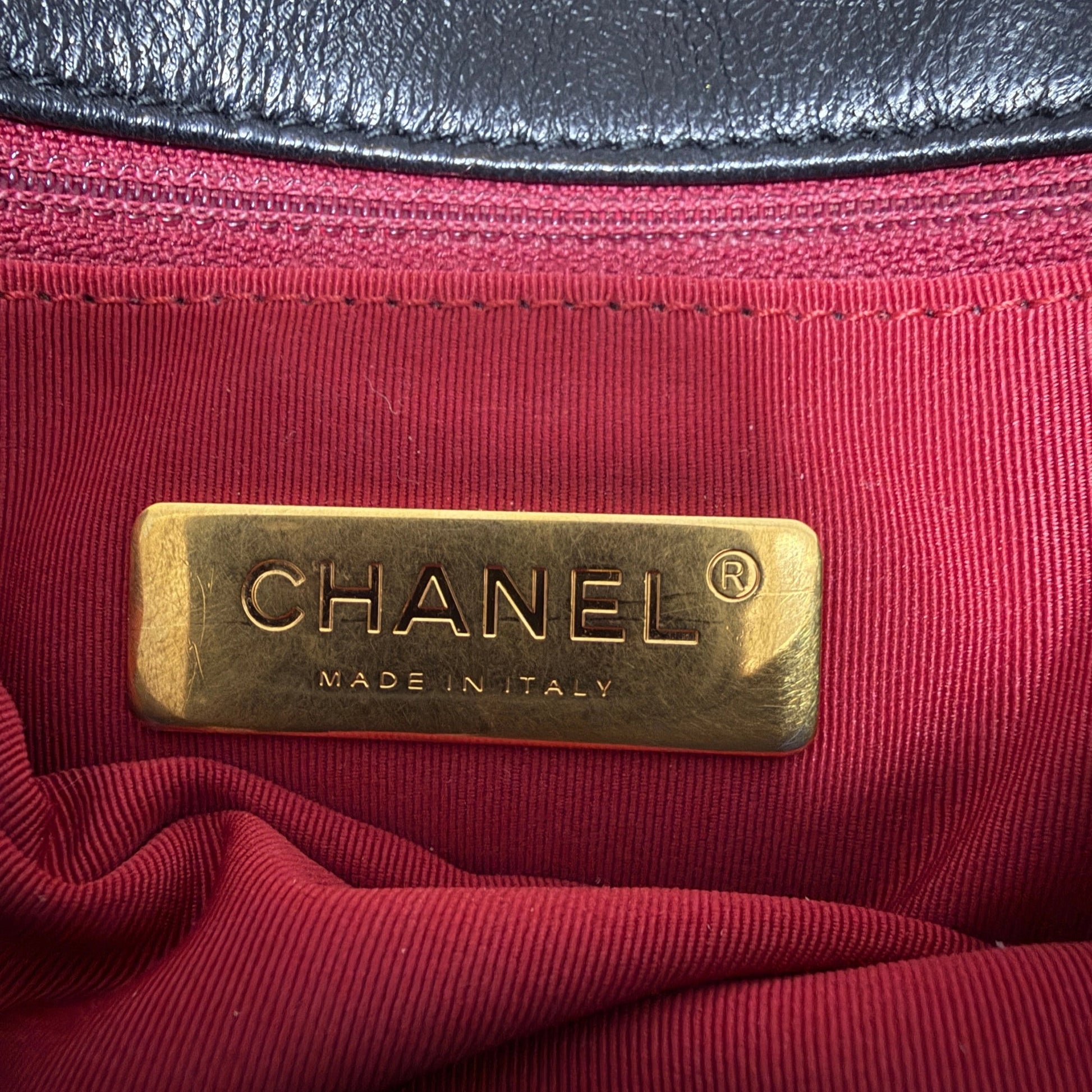 Chanel 19 Flap Bag Small Tasche Leder schwarz / sehr gut Chanel
