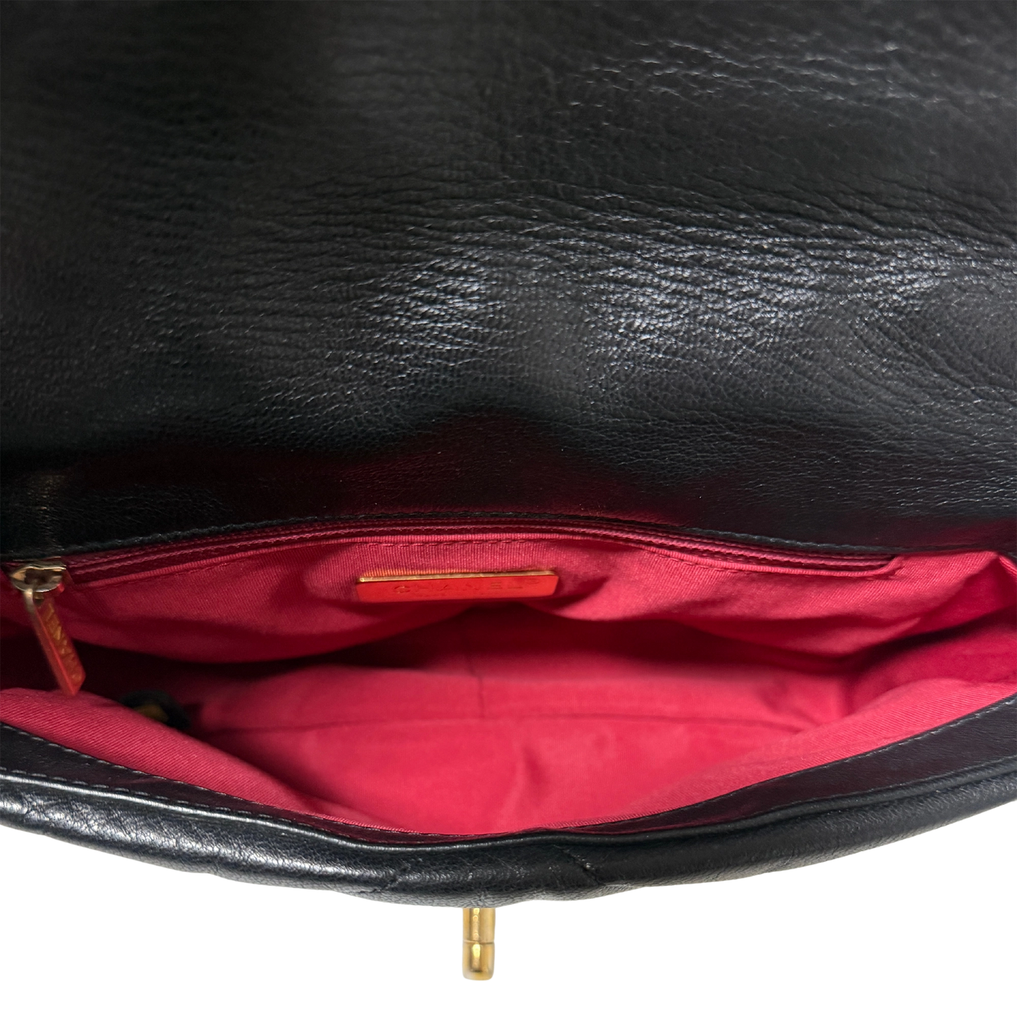 Chanel 19 Flap Bag Small Tasche Leder schwarz / sehr gut Chanel