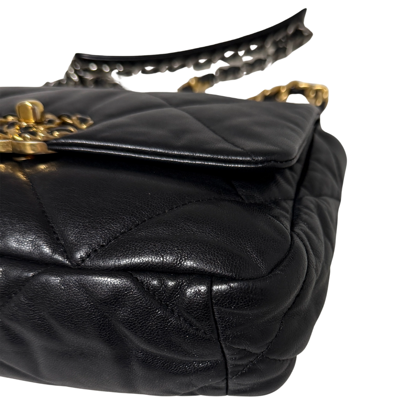 Chanel 19 Flap Bag Small Tasche Leder schwarz / sehr gut Chanel