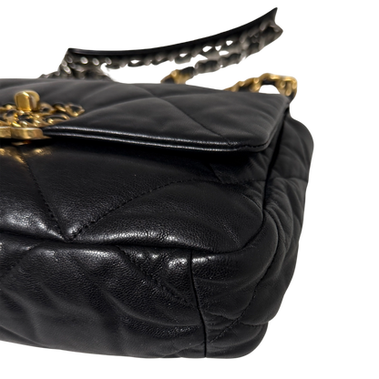 Chanel 19 Flap Bag Small Tasche Leder schwarz / sehr gut Chanel