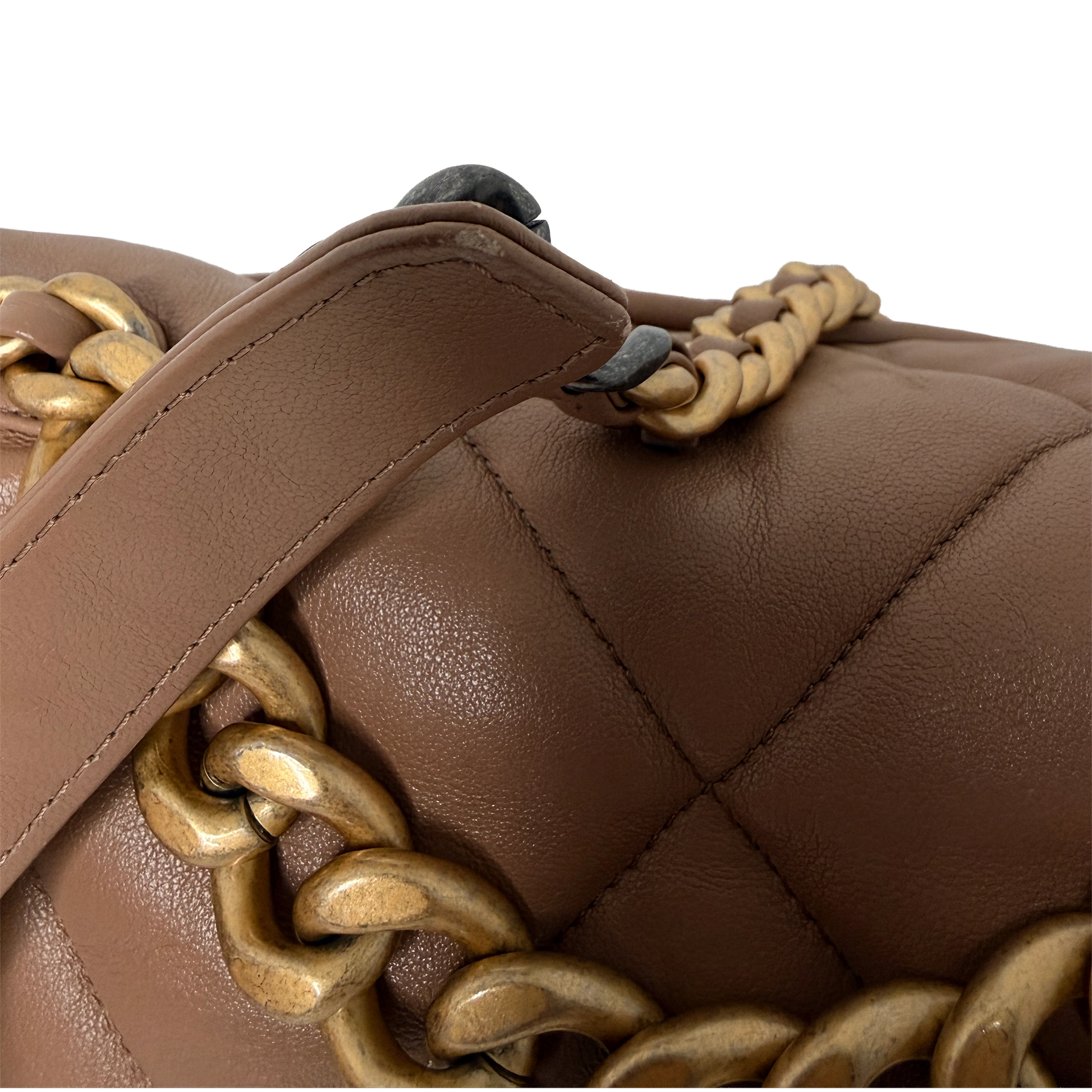Chanel 19 Flap Bag Medium Lammleder braun Chanel