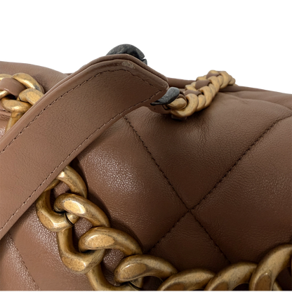 Chanel 19 Flap Bag Medium Lammleder braun Chanel