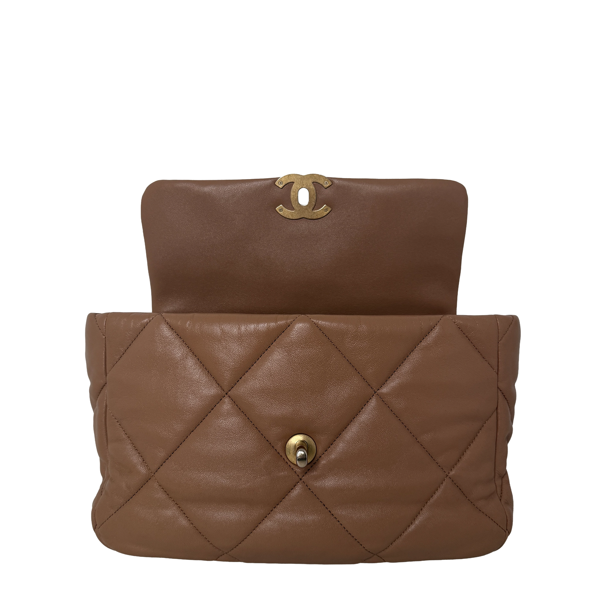 Chanel 19 Flap Bag Medium Lammleder braun Chanel