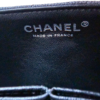 Chanel 2.55 Reissue East-West Flap Kaviarleder Grau, Ruthenium / neuwertig Chanel