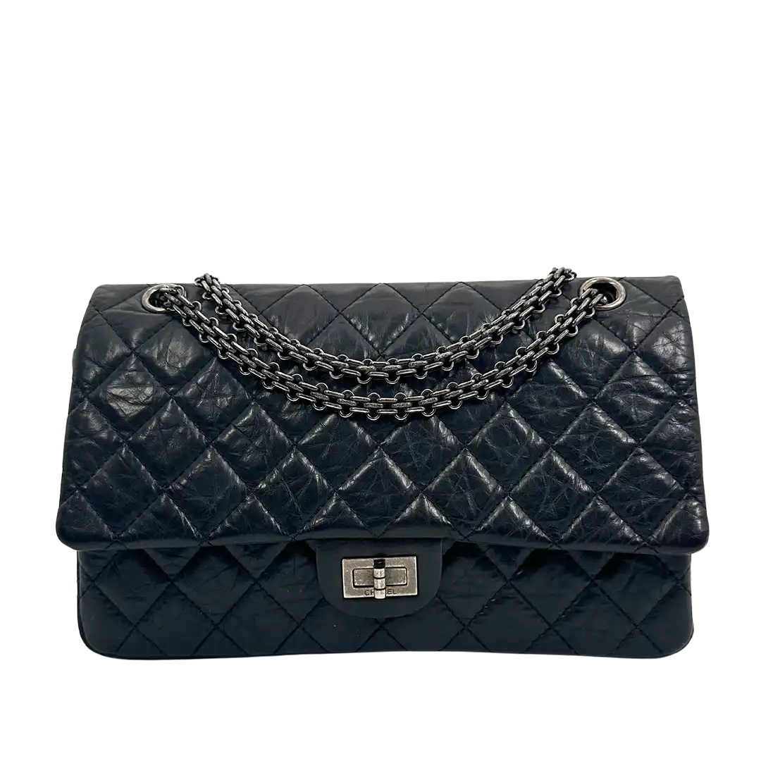 Chanel 2.55 Reissue 226 Medium Double Flap Bag schwarz / neuwertig Chanel