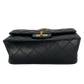 Chanel 2.55 Mini Tasche Kalbsleder in Vintage Optik schwarz / neuwertig Chanel