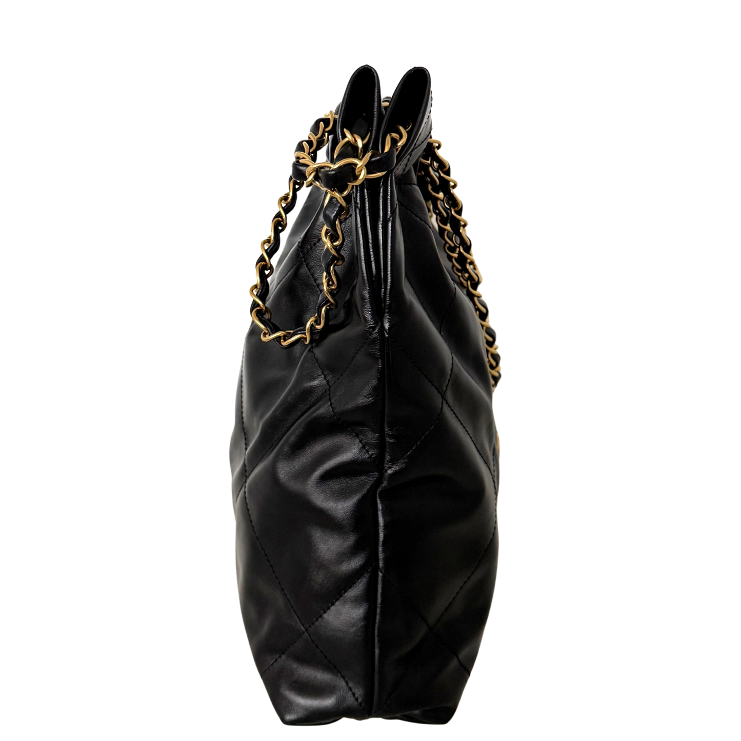 Chanel 22 kleine Hobo Bag Schwarz goldene Hardware Fullset / sehr gut Chanel