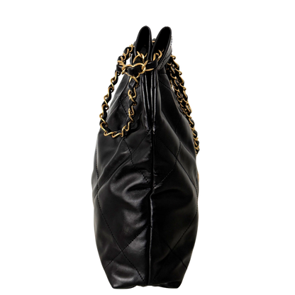 Chanel 22 kleine Hobo Bag Schwarz goldene Hardware Fullset / sehr gut Chanel