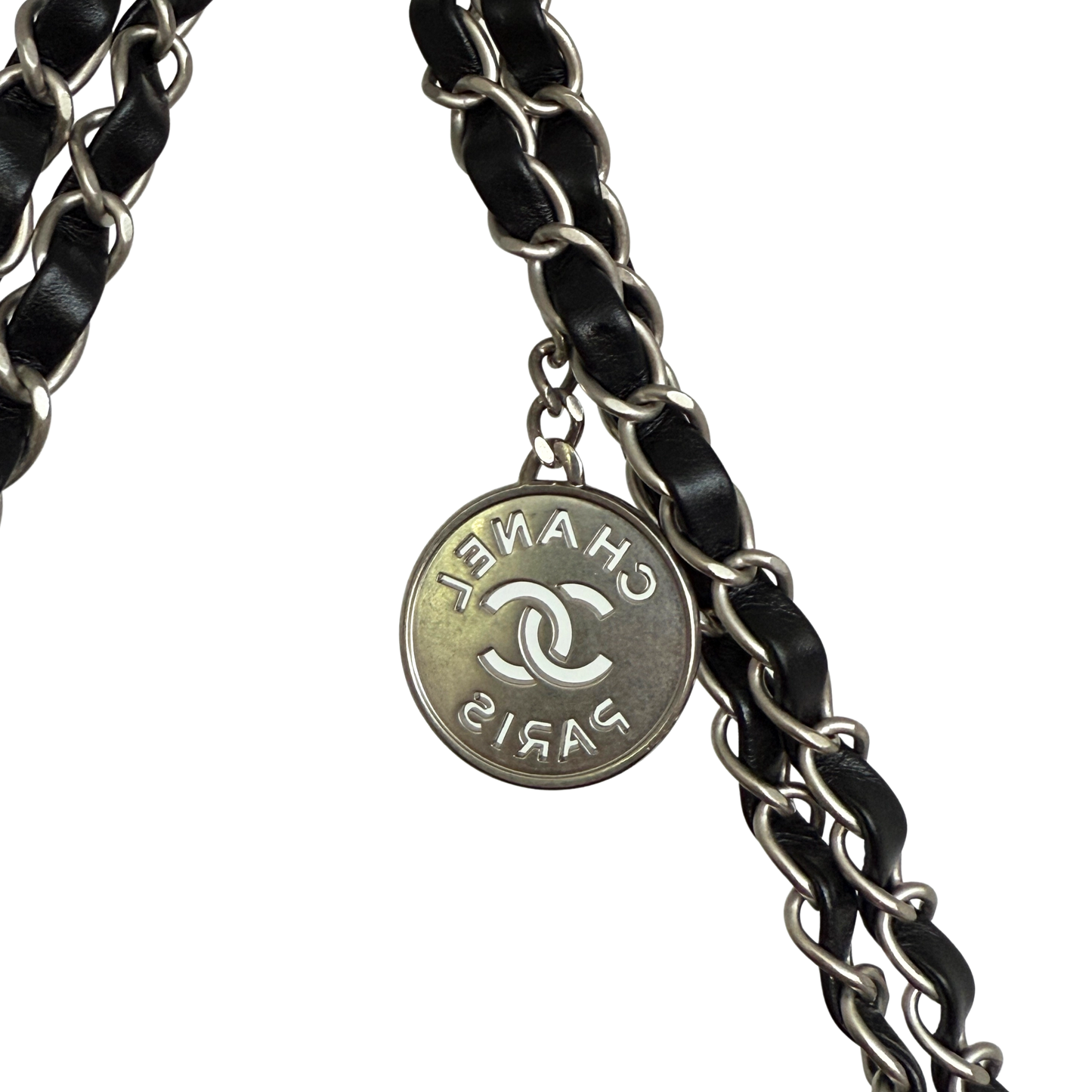 Chanel 22 mittelgroße Hobobag aus Kalbsleder Schwarz silberne Hardware / neuwertig Chanel