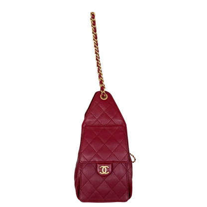 Chanel 25 Small Hobo Bag Dunkelrot / neuwertig Chanel