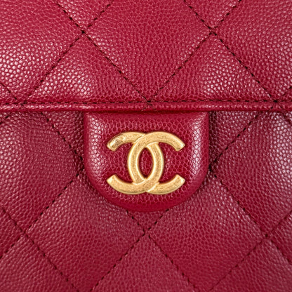 Chanel 25 Small Hobo Bag Dunkelrot / neuwertig Chanel