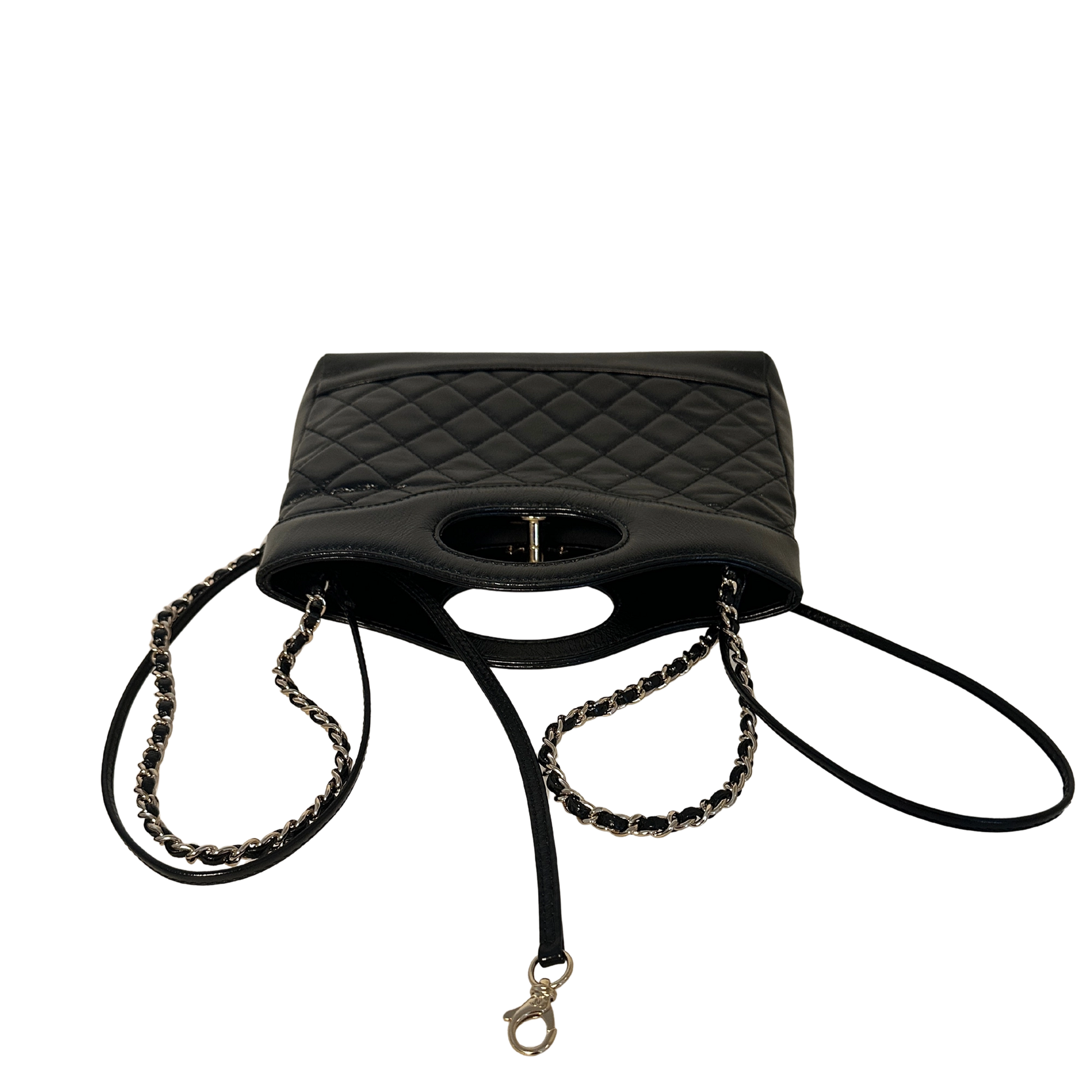 Chanel 31 Mini Shopper glänzendes Lammleder goldene Hardware / sehr gut Chanel
