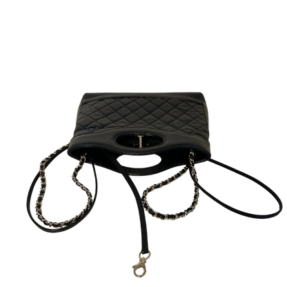 Chanel 31 Mini Shopper glänzendes Lammleder goldene Hardware / sehr gut Chanel
