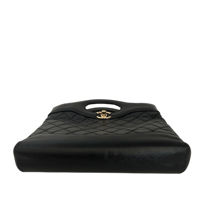 Chanel 31 Mini Shopper glänzendes Lammleder goldene Hardware / sehr gut Chanel
