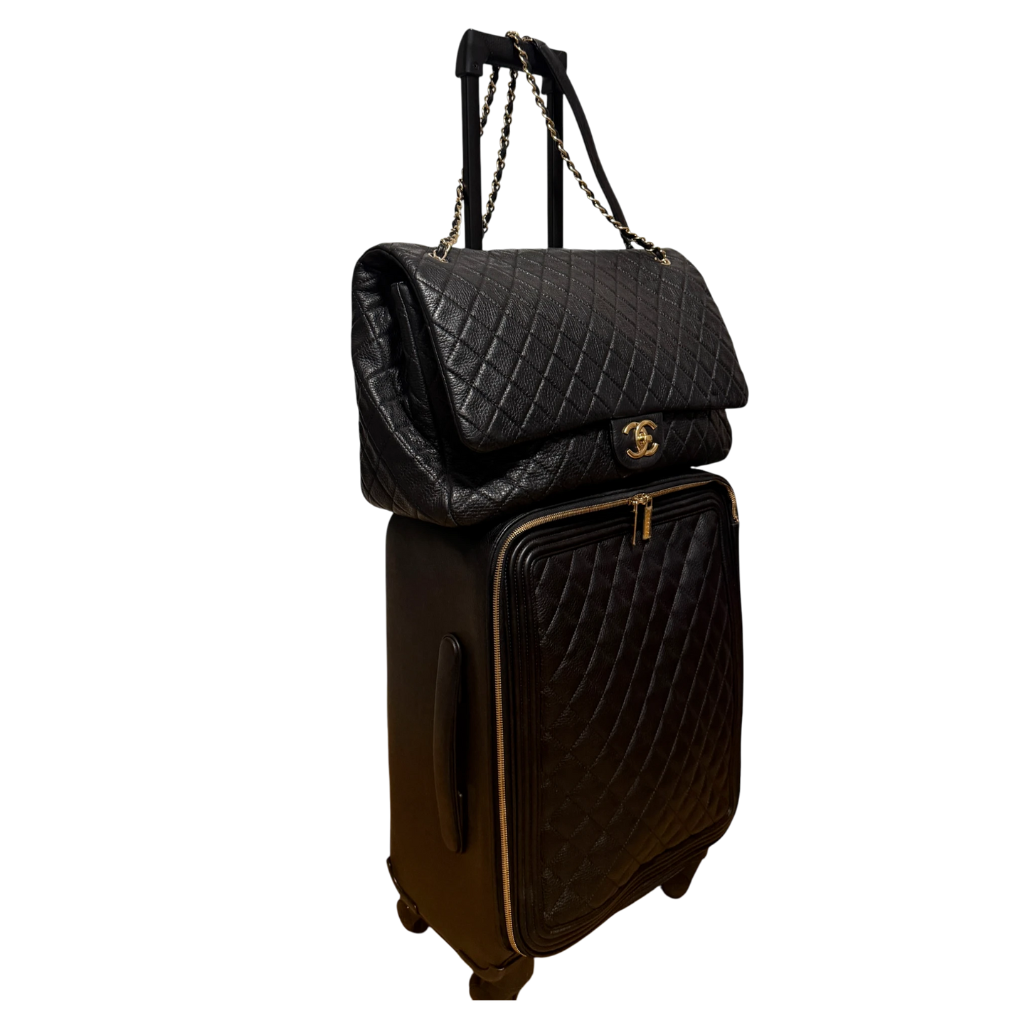 Chanel XXL Airline Flap Bag und Koffer Set Rarität / sehr gut Chanel