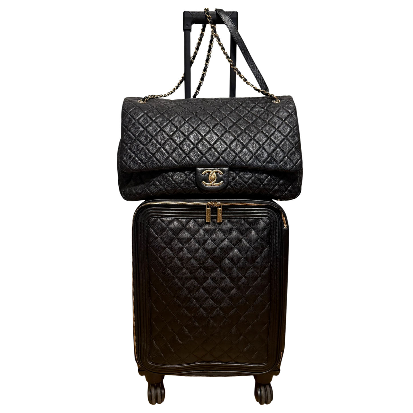 Chanel XXL Airline Flap Bag und Koffer Set Rarität / sehr gut Chanel