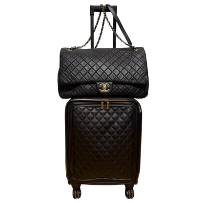 Chanel XXL Airline Flap Bag und Koffer Set Rarität / sehr gut Chanel
