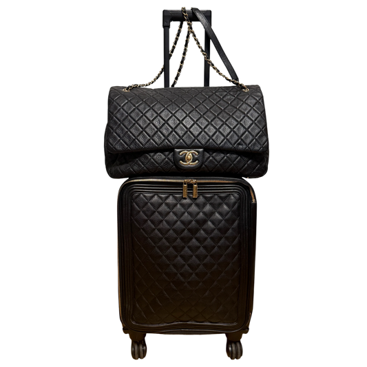 Chanel XXL Airline Flap Bag und Koffer Set Rarität / sehr gut Chanel