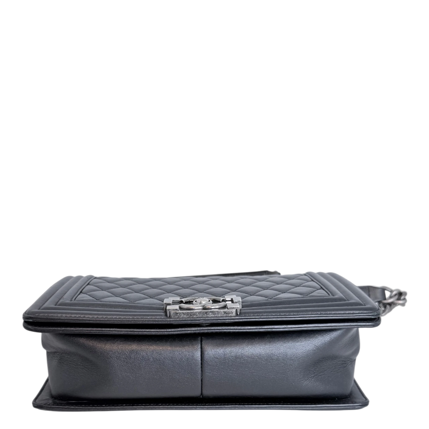Chanel Boy Bag Medium Schwarz Kalbsleder Ruthenium limited Edition Chanel