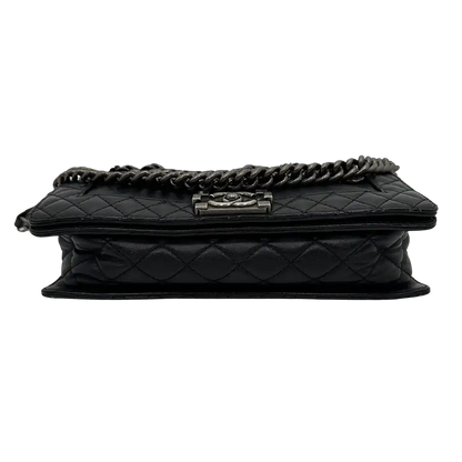 Chanel Boy Multi Chain Medium Tasche schwarz / sehr gut Chanel