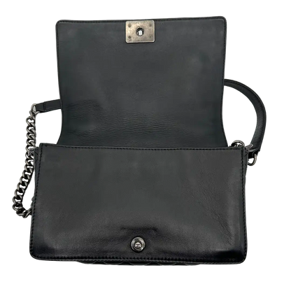 Chanel Boy Multi Chain Medium Tasche schwarz / sehr gut Chanel