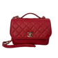 Chanel Business Affinity Medium mittelgroße Tasche Caviar Leder rot Fullset / neuwertig Chanel