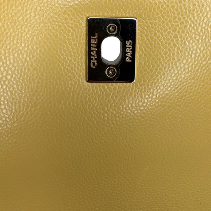 Chanel Business Affinity Small Flap Bag Caviar Gelb Gold Chanel