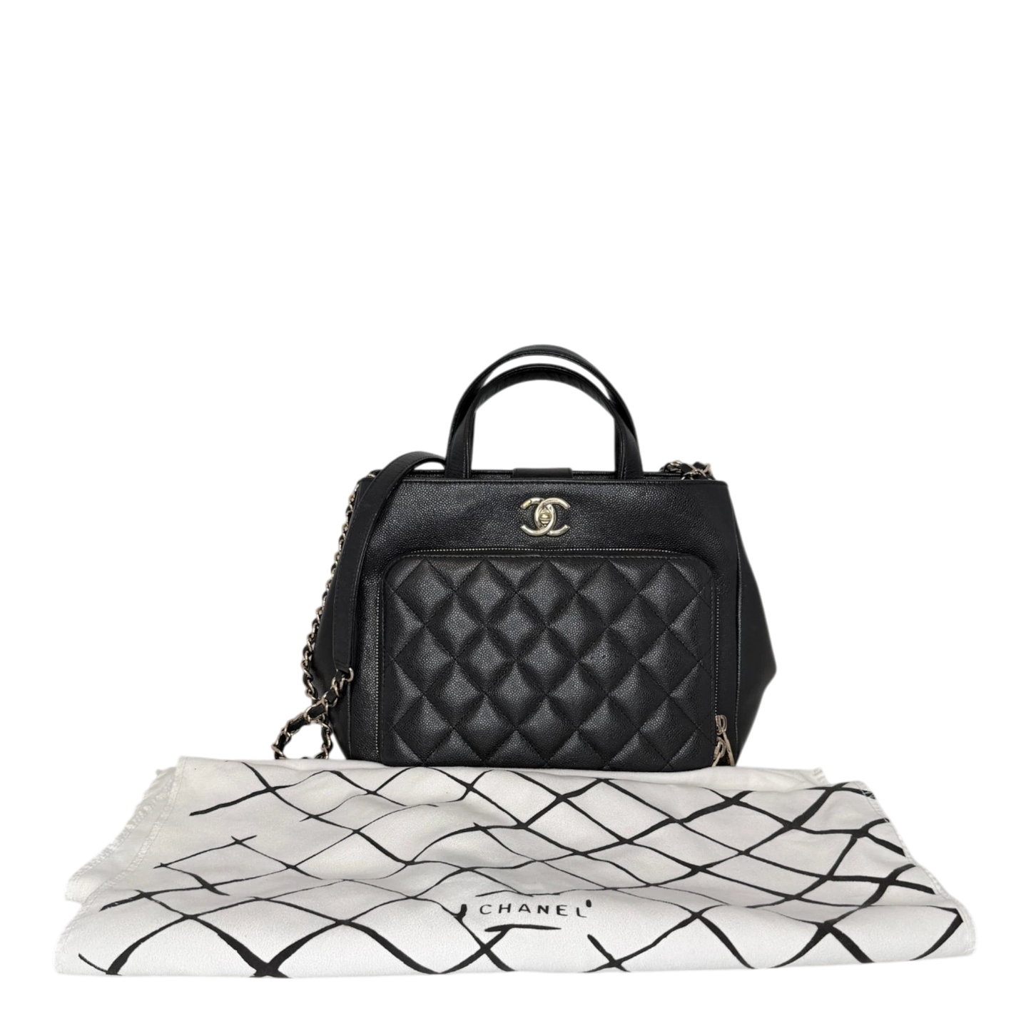 Chanel Business Affinity Small Kaviarleder schwarz GHW Chanel