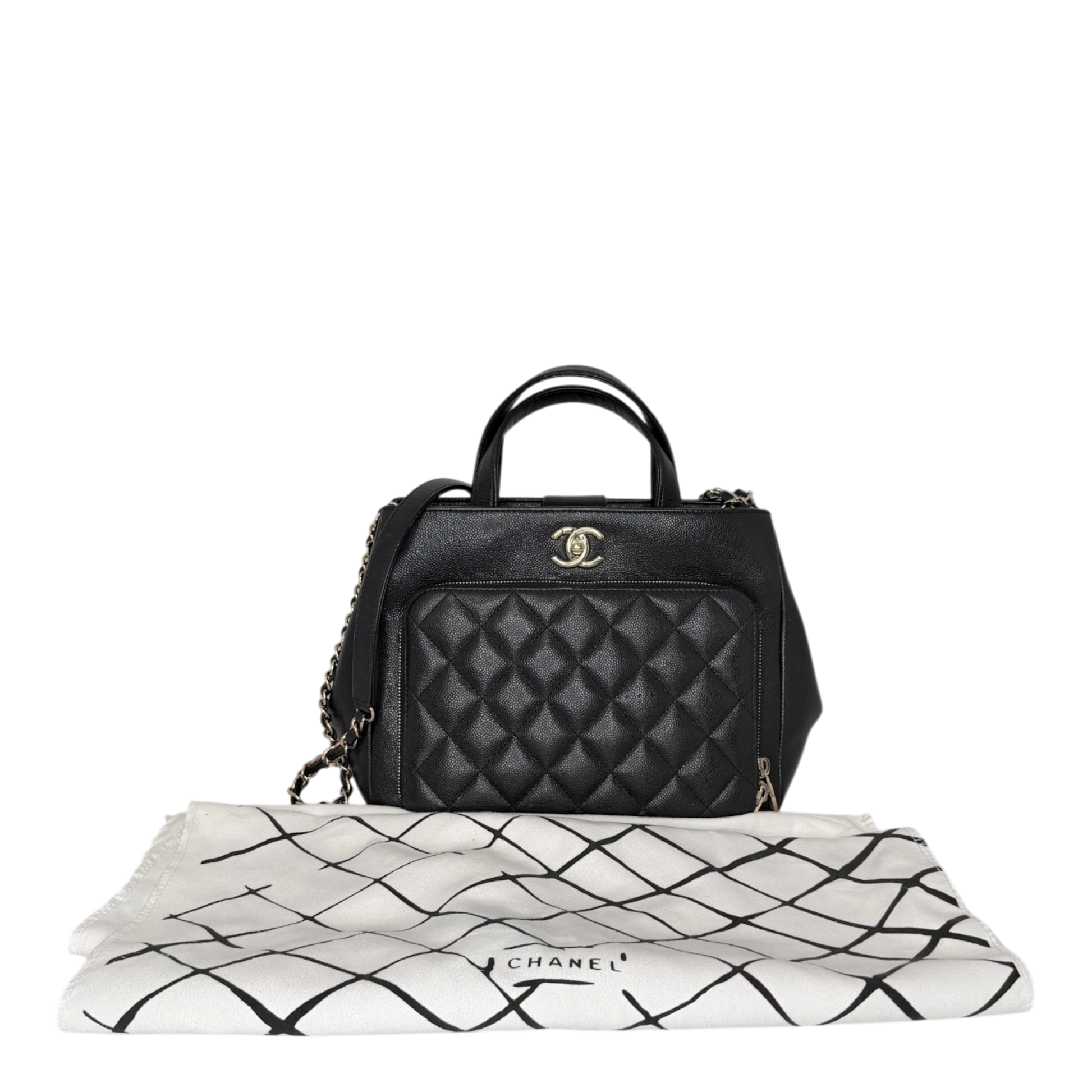 Chanel Business Affinity Small Kaviarleder schwarz GHW Chanel