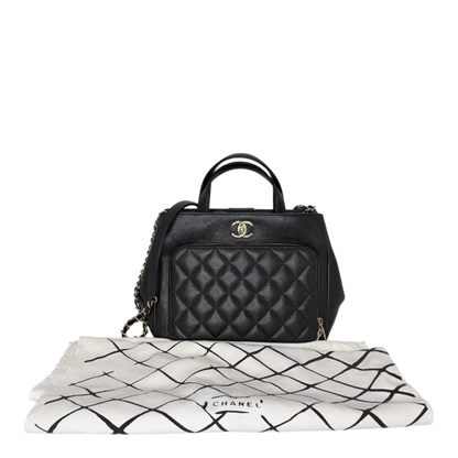 Chanel Business Affinity Small Kaviarleder schwarz GHW Chanel