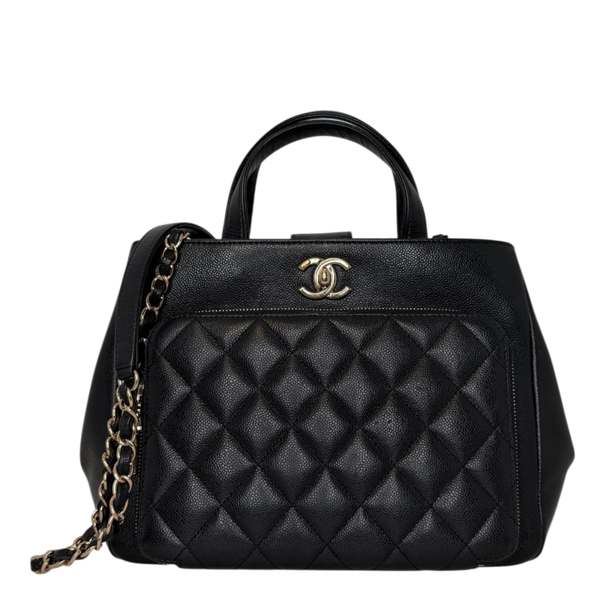 Chanel Business Affinity Small Kaviarleder schwarz GHW Chanel
