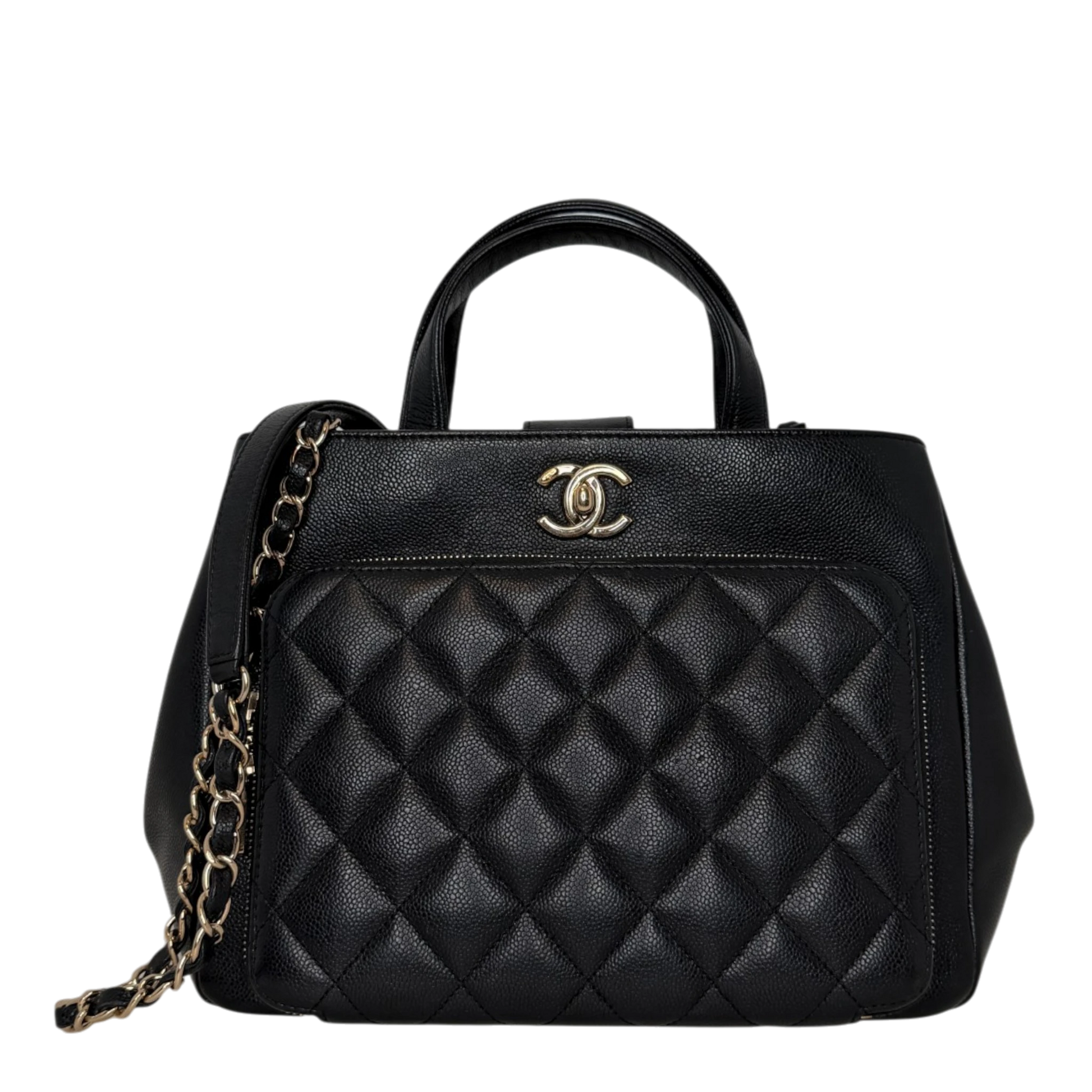 Chanel Business Affinity Small Kaviarleder schwarz GHW Chanel