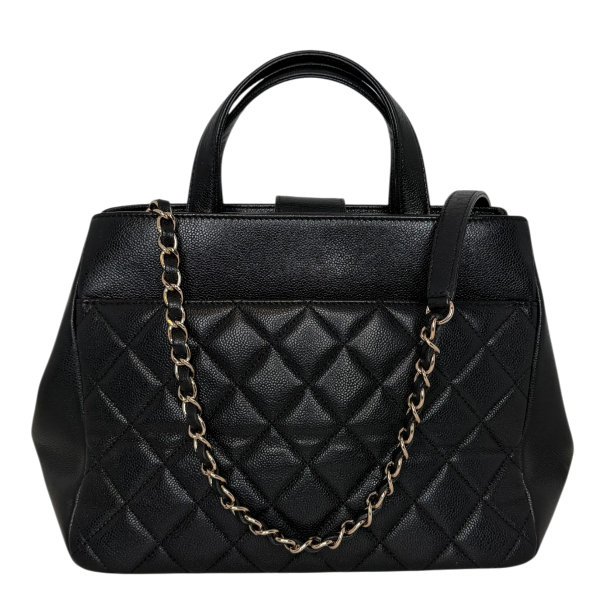 Chanel Business Affinity Small Kaviarleder schwarz GHW Chanel