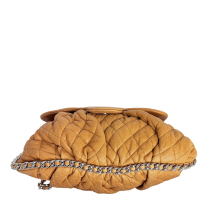 Chanel Chain Around Timeless Flap Bag hellbraun Leder CC-Logo / gut Chanel