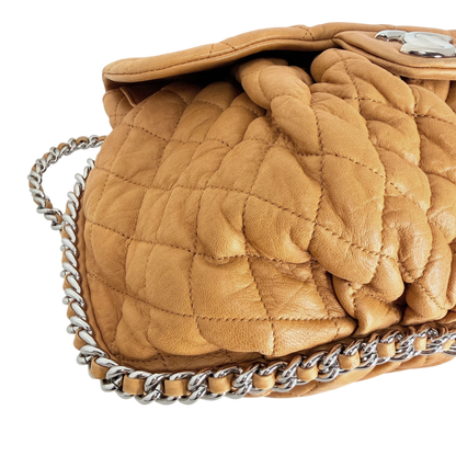 Chanel Chain Around Timeless Flap Bag hellbraun Leder CC-Logo / gut Chanel