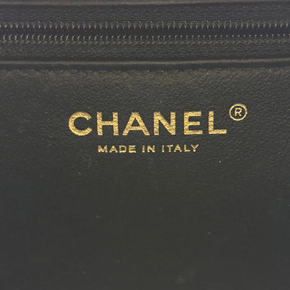 Chanel CC Filigree Vanity Case Large Leder schwarz / sehr gut Chanel