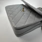 Chanel Trendy CC Top Handle Tasche Lammleder hellgrau Fullset / sehr gut Chanel