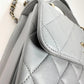 Chanel Trendy CC Top Handle Tasche Lammleder hellgrau Fullset / sehr gut Chanel