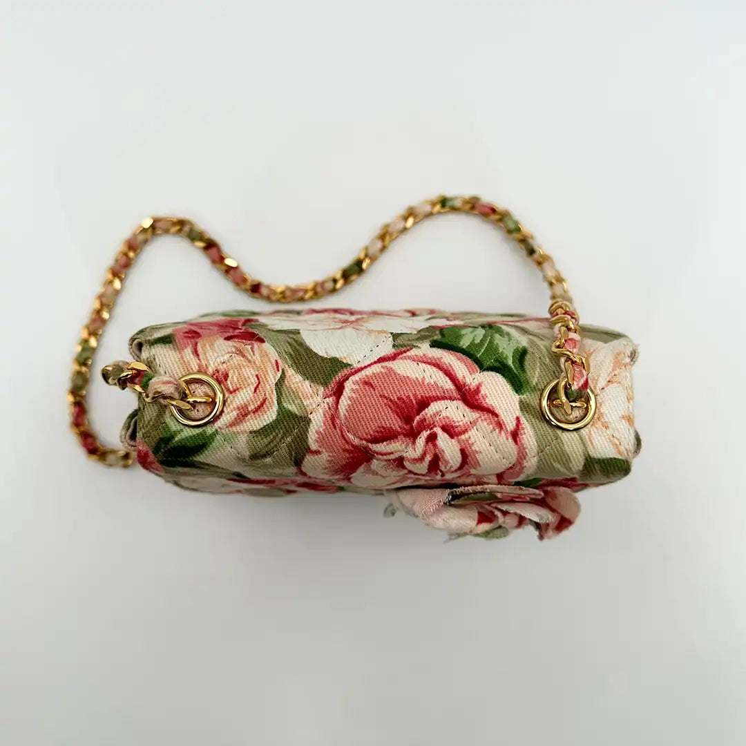 Chanel Camellia Mini Schultertasche Floral / sehr gut Chanel