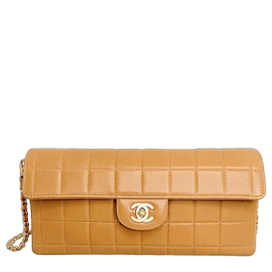 Chanel Chocolate Bar Bag Lammleder beige / sehr gut