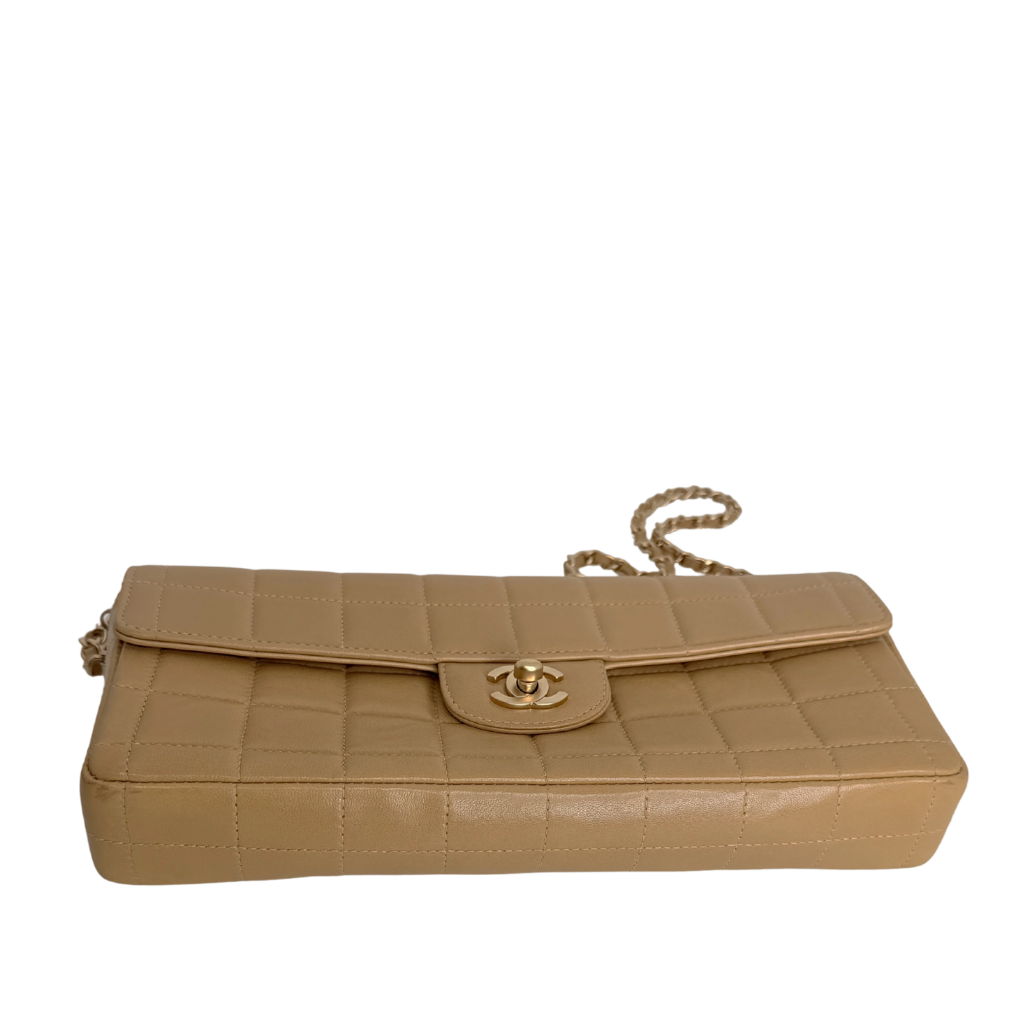Chanel Chocolate Bar Bag Lammleder beige / sehr gut Chanel