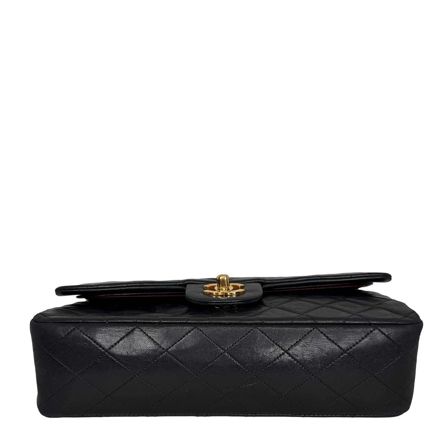Chanel Timeless Medium Doubleflap Bag Lammleder schwarz GHW / gut Chanel