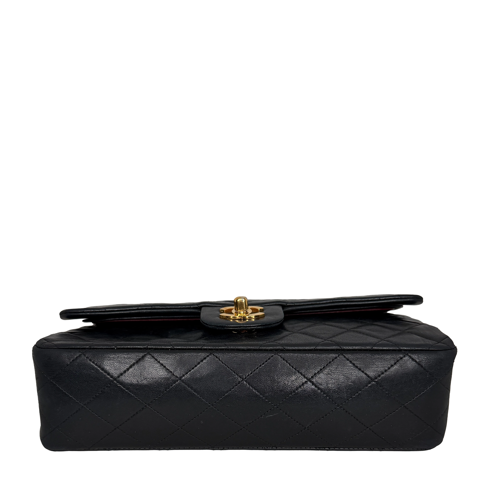Chanel Timeless Medium Doubleflap Bag Lammleder schwarz GHW / gut Chanel