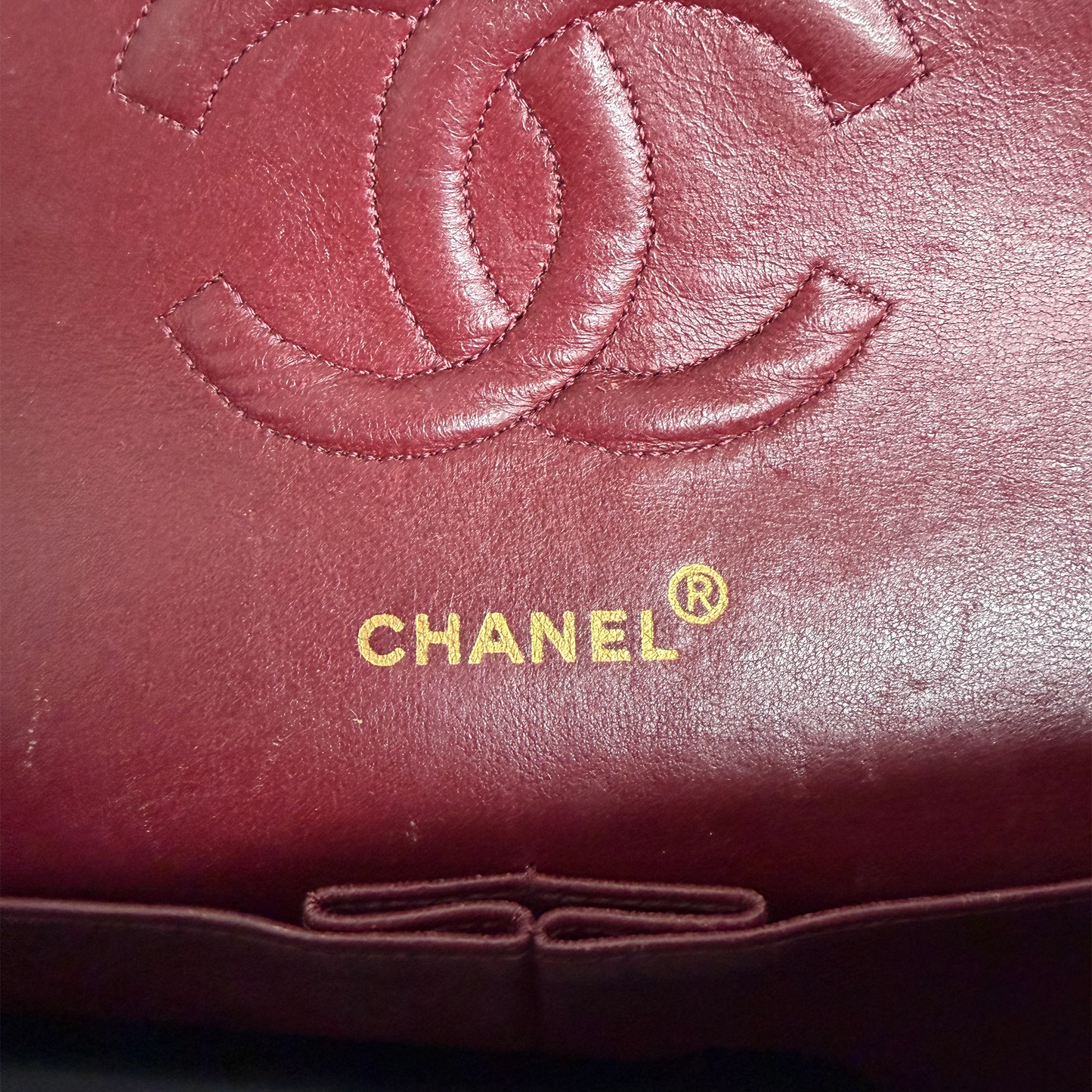 Chanel Timeless Medium Doubleflap Bag Lammleder schwarz GHW / gut Chanel