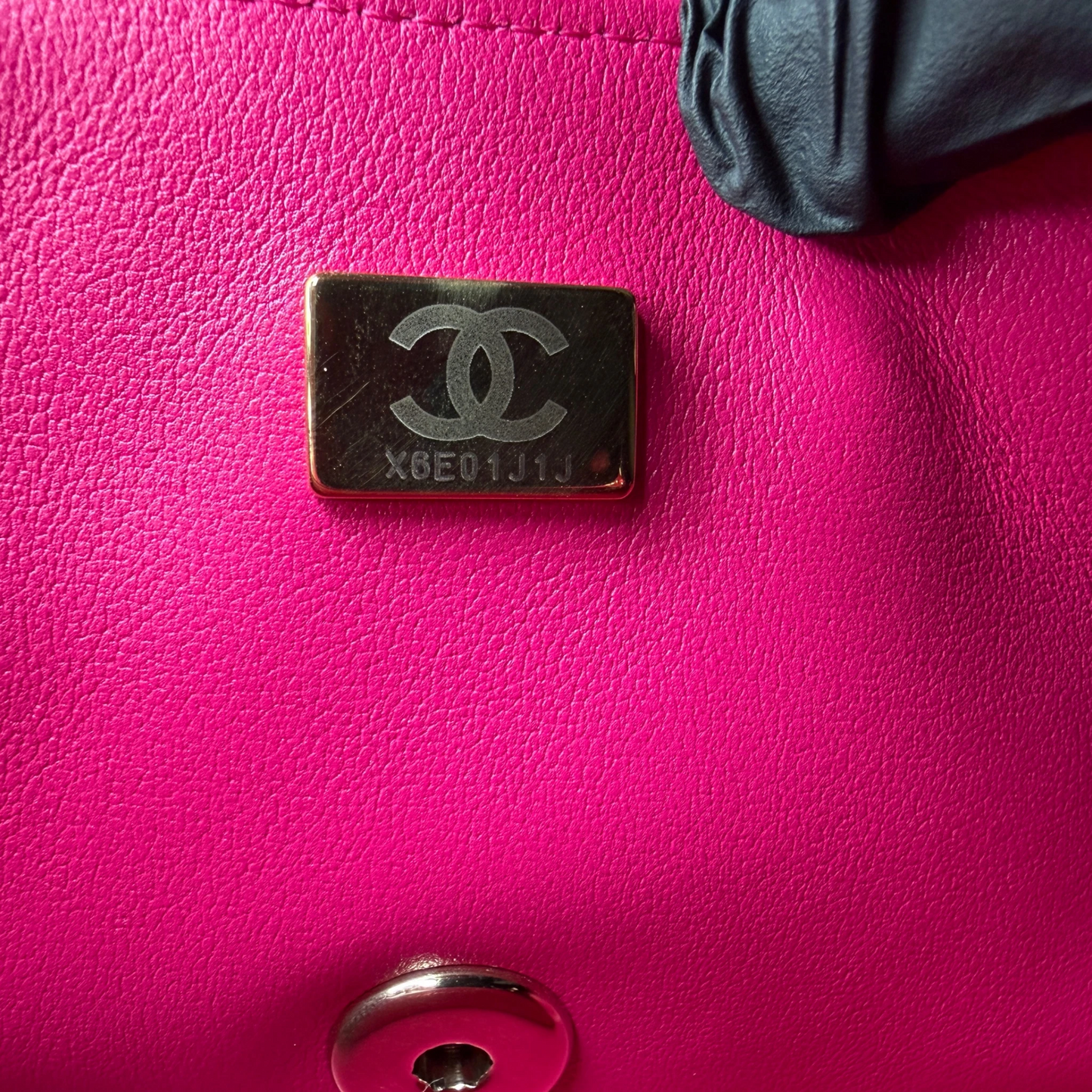 Chanel Classic Mini Rectangular Flap Bag Lammleder Pink Hellgold Chanel