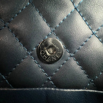 Chanel Matelasse Coco Mark Chain Tote Bag Schultertasche Leder navy ultra rar / sehr gut Chanel