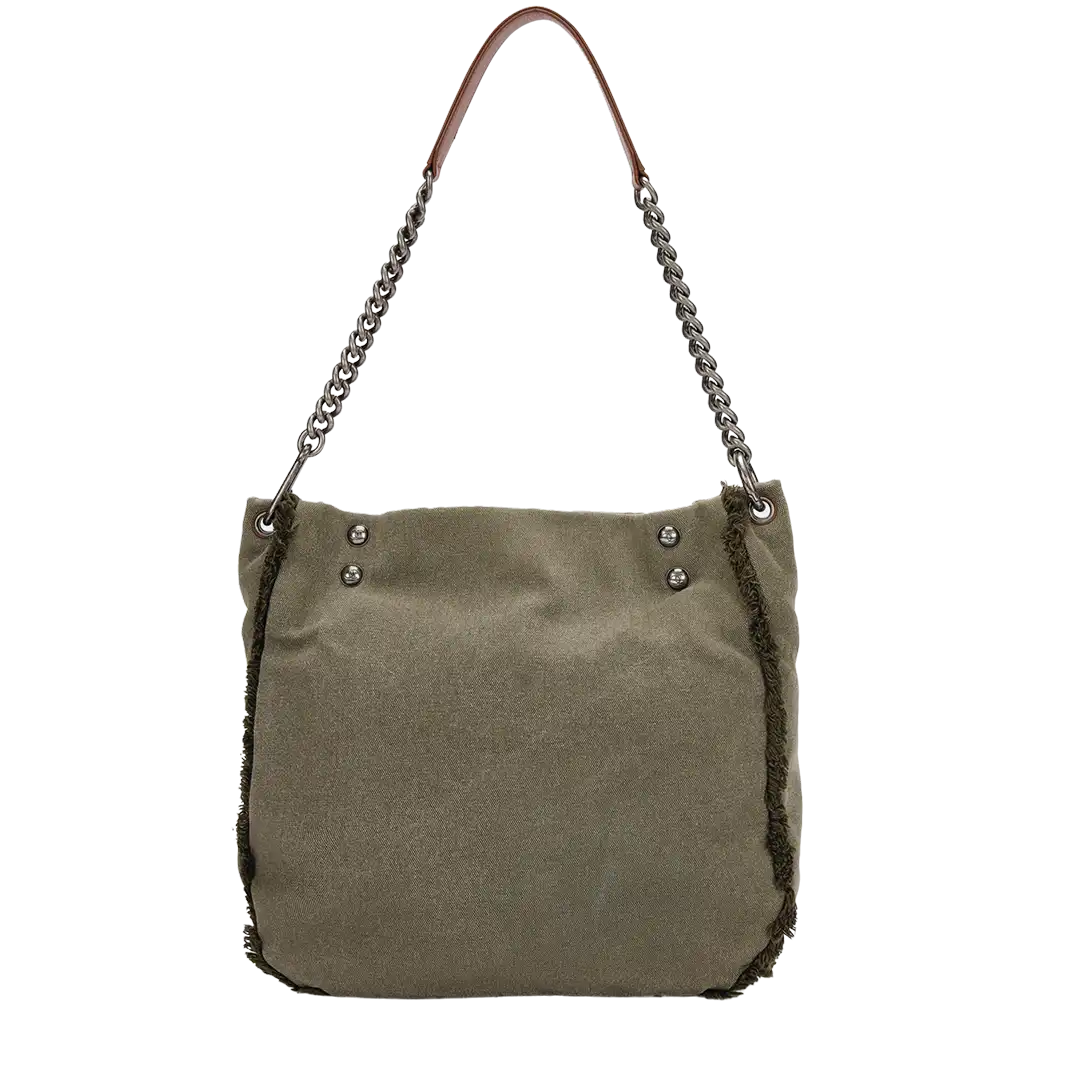 Chanel 2017 Ciba La Habana Tote Bag Pailetten khaki / sehr gut Chanel