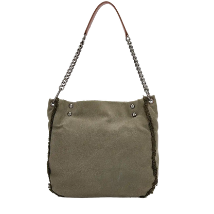 Chanel 2017 Ciba La Habana Tote Bag Pailetten khaki / sehr gut Chanel