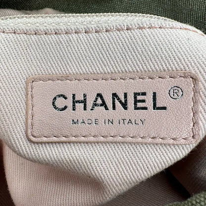Chanel 2017 Ciba La Habana Tote Bag Pailetten khaki / sehr gut Chanel
