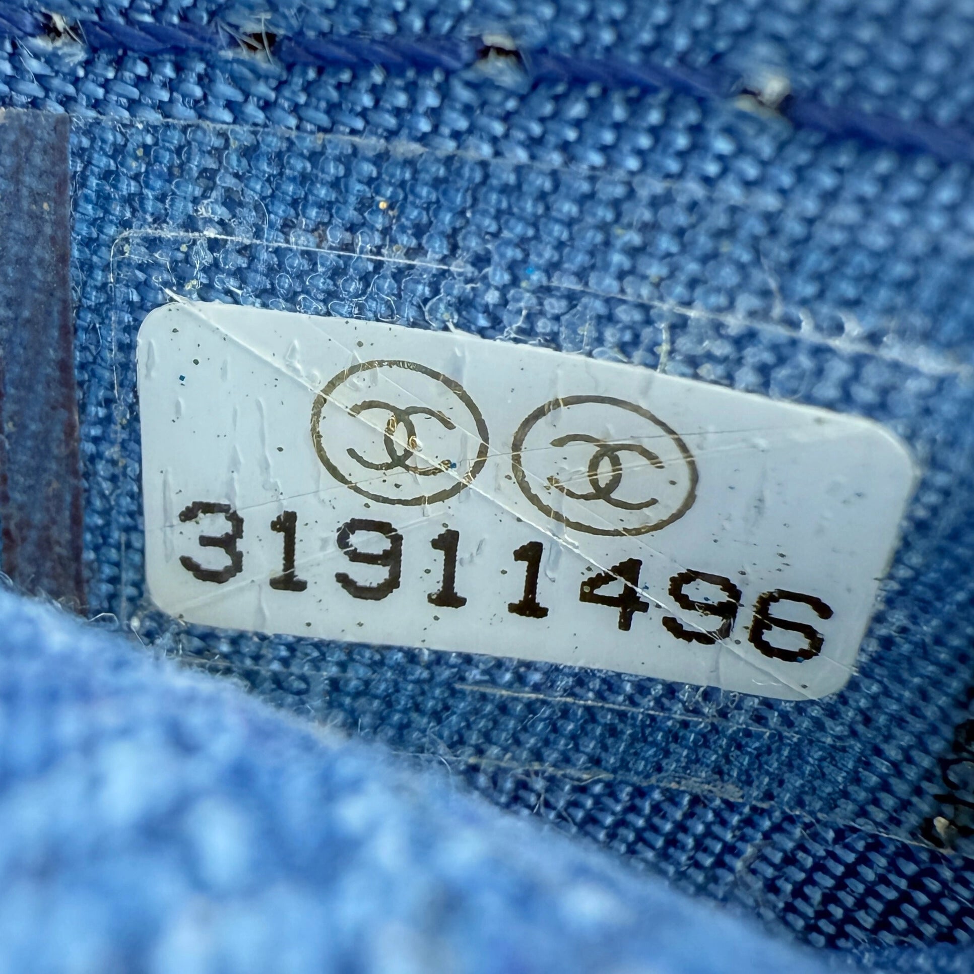 Chanel Micro Flapbag Denim / neuwertig Chanel